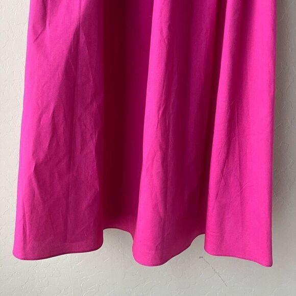 The Lulo Project Liberia Fuchsia Pink One‎ Shoulder A-Line Midi Dress Size Small - Picture 5 of 10